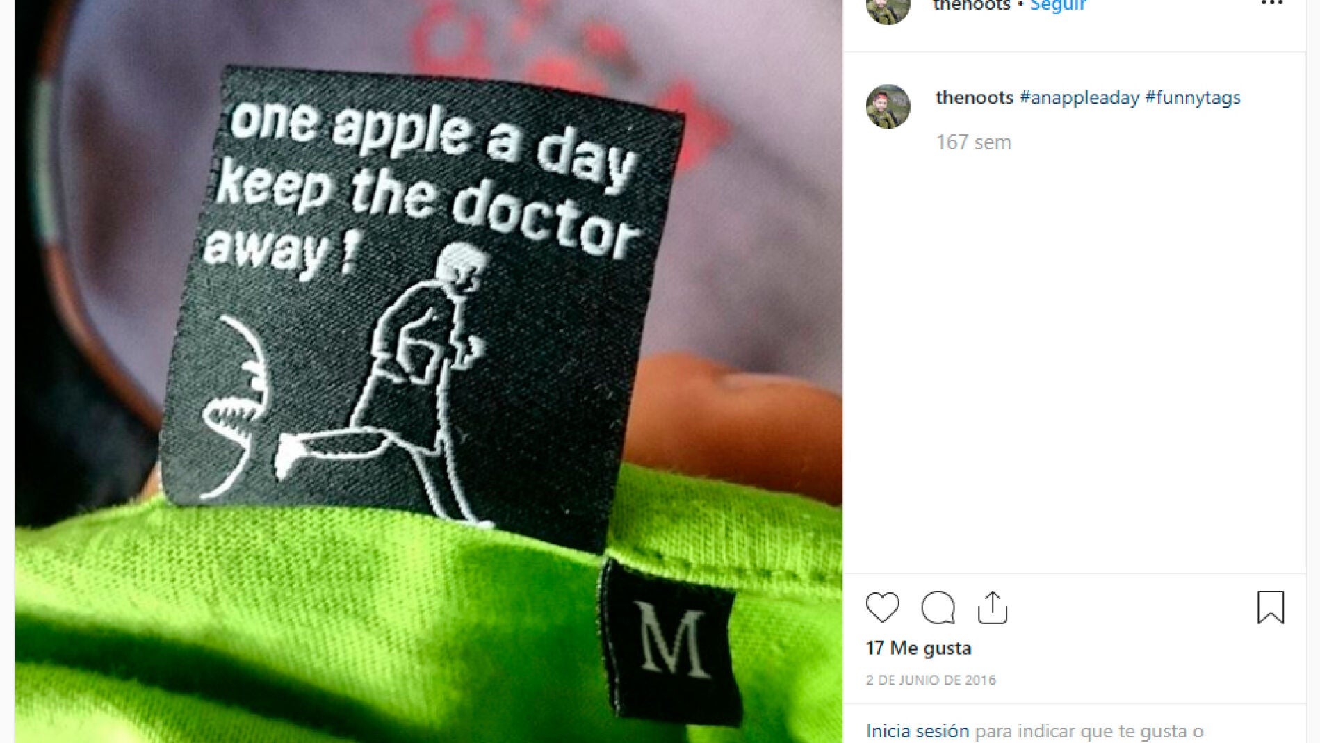 Etiqueta de ropa