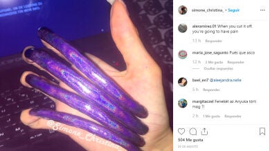 La instagramer que no se ha cortado las uñas durante tres años