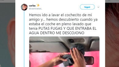 Lavan el coche en un autolavado y se dan cuenta de que tiene fugas cuando ya era demasiado tarde