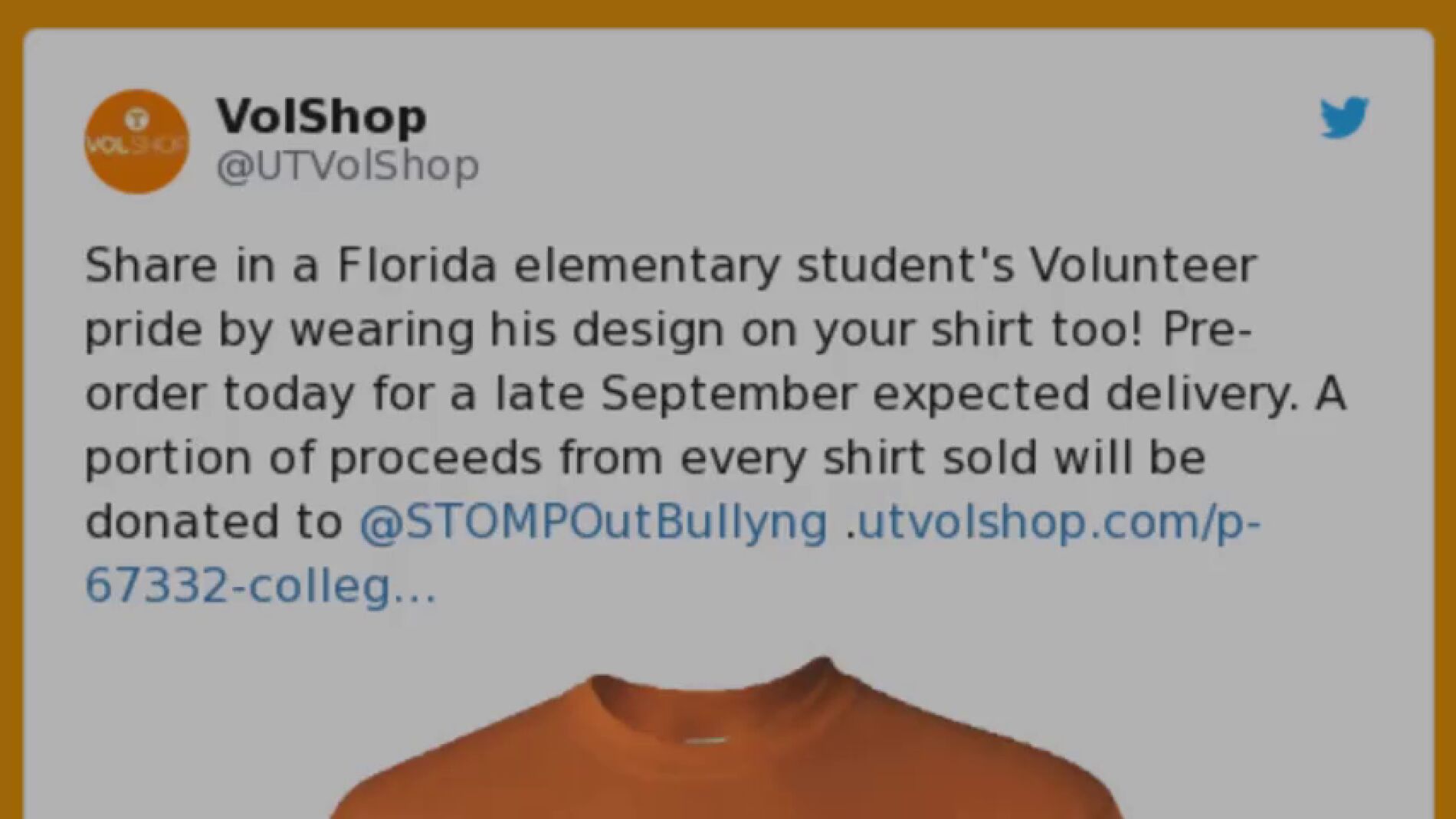 La universidad de TN hace oficial un logo que dibuj&oacute; un ni&ntilde;o que fue v&iacute;ctima de bullying