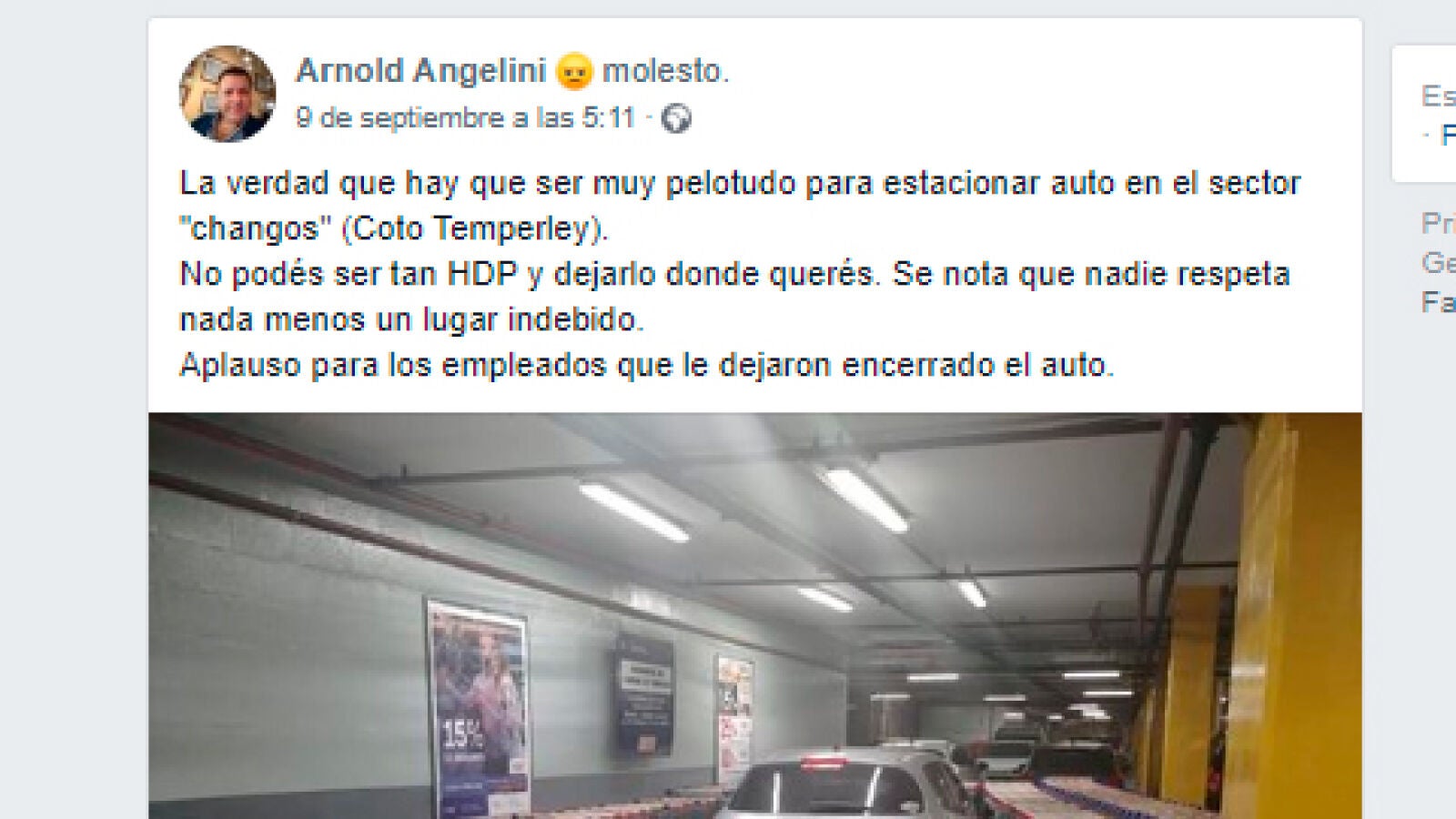 La divertida venganza de los empleados de un supermercado al hombre que aparcó su coche donde no debía
