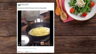 El vídeo de un cocinero haciendo un bocata de tortilla francesa que ha sorprendido a Alberto Chicote