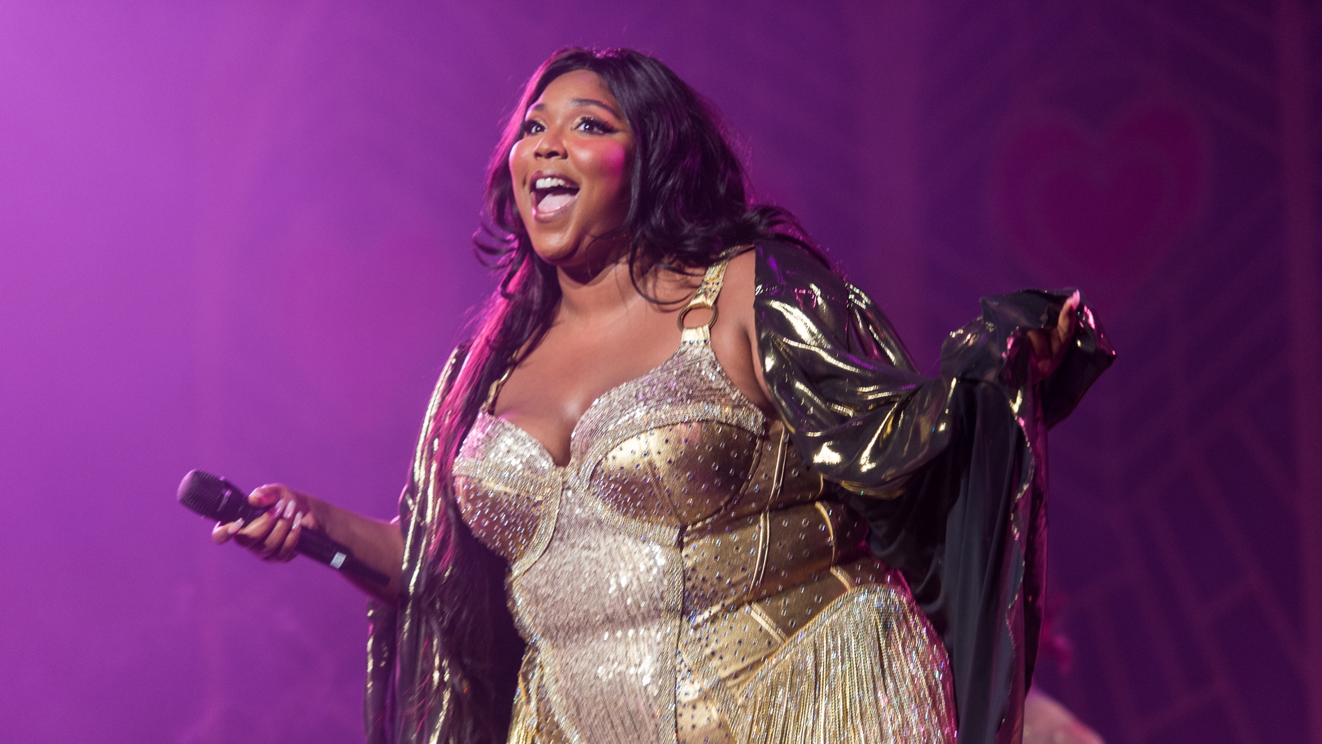Lizzo durante un concierto en Nueva York