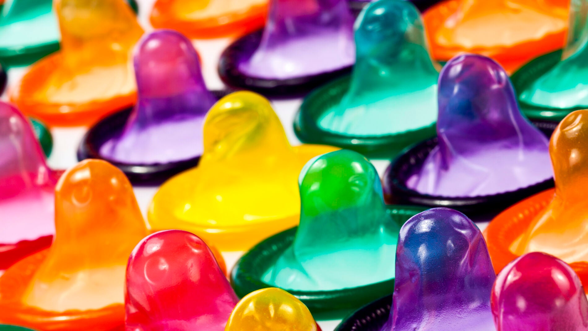 Preservativos de colores.