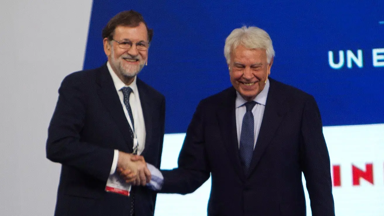 Mariano Rajoy y Felipe González