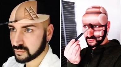 VÍDEO: Artista crea imposibles maquillajes en 3D 
