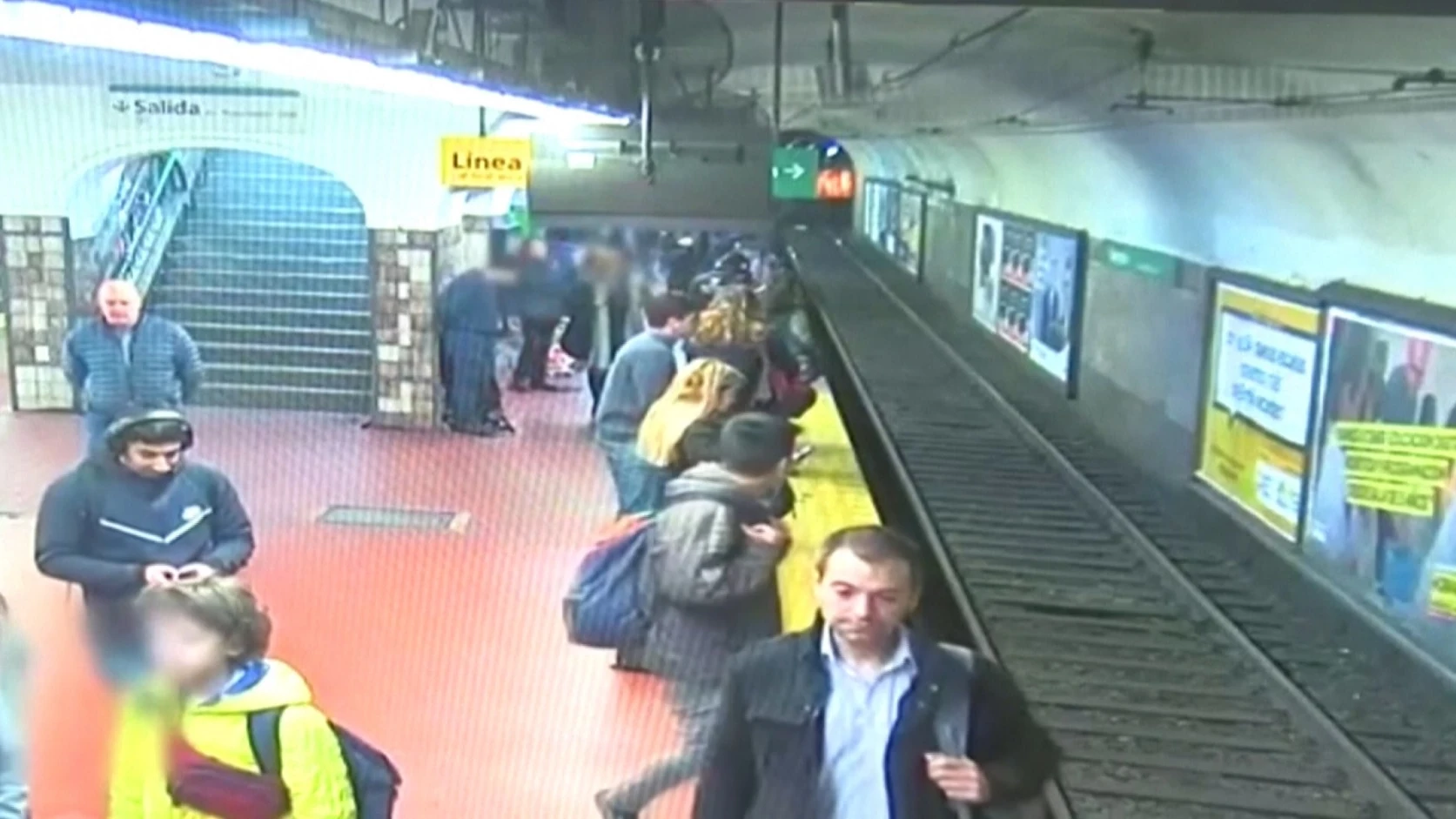 Vías del metro de Buenos Aires