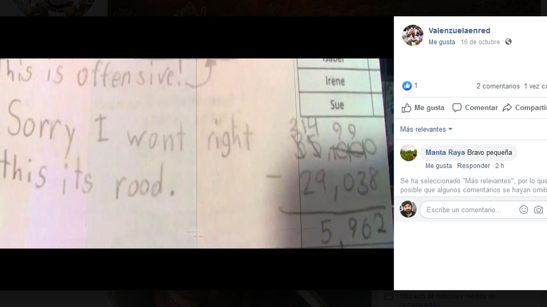 Pregunta de examen viral