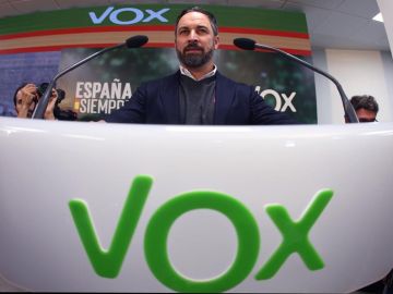 El presidente de Vox, Santiago Abascal