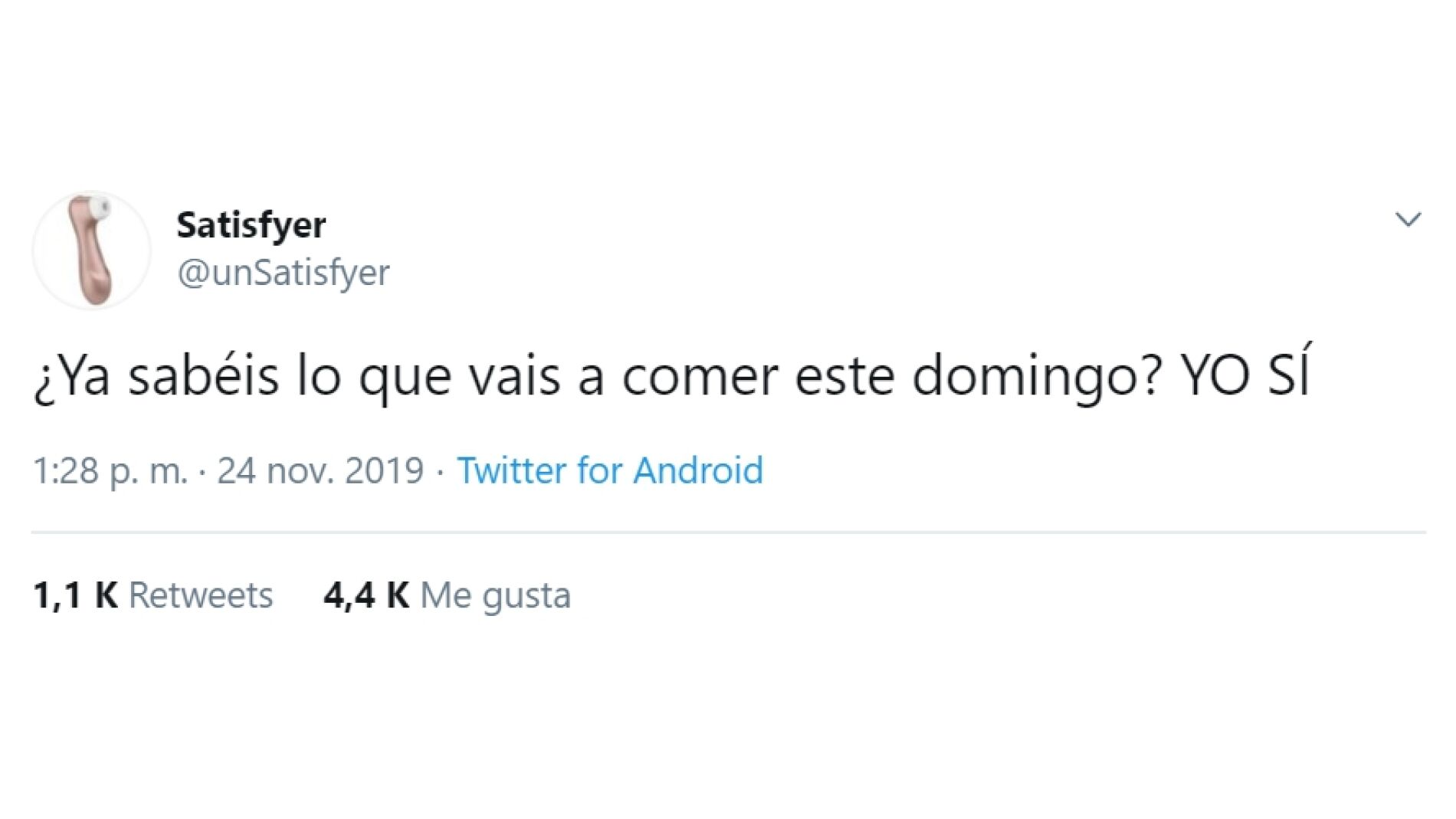 Cuenta de Twitter de @unsatisfyer