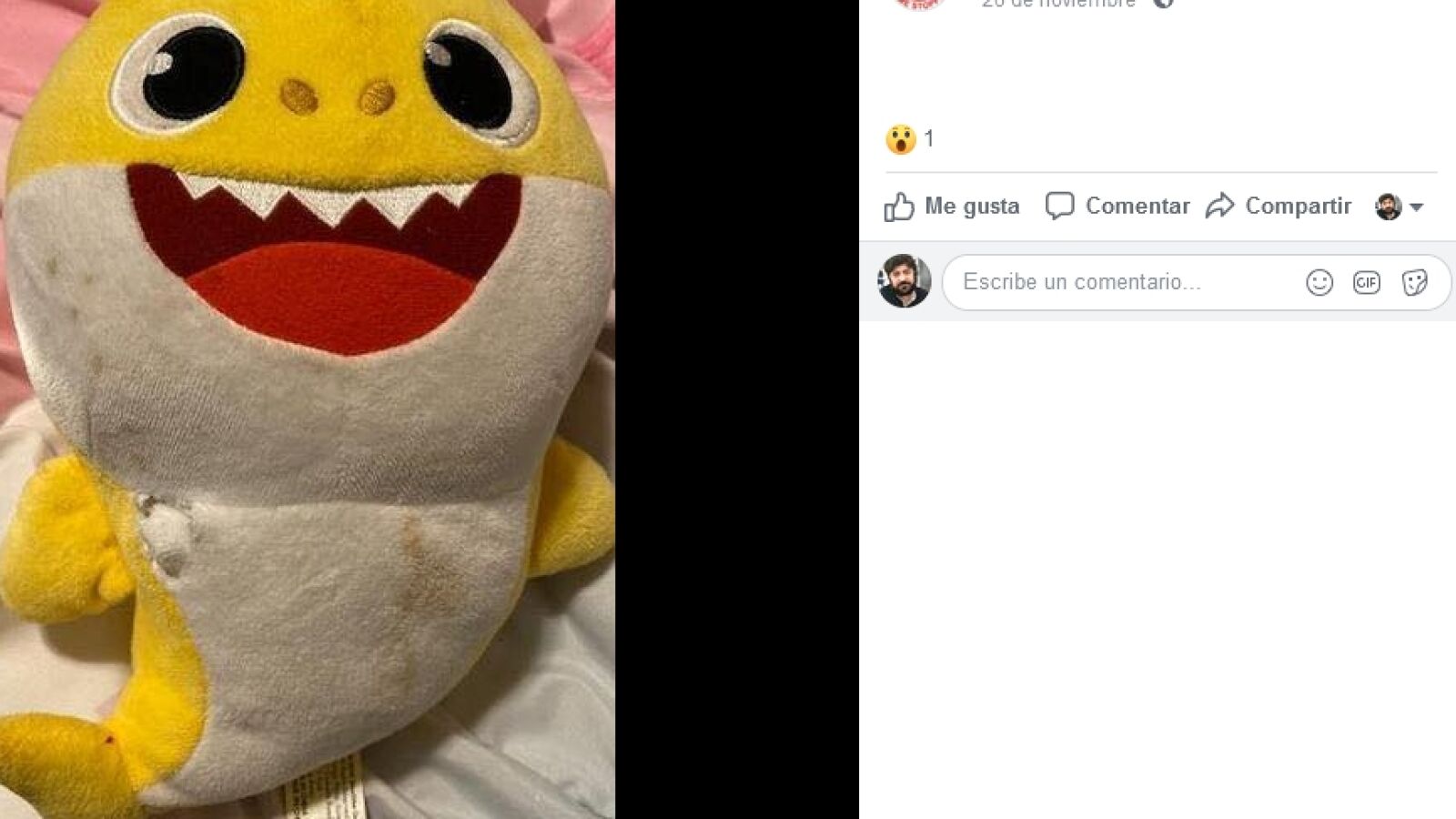 Un Baby Shark de peluche salva la vida de un bebé durante un tiroteo