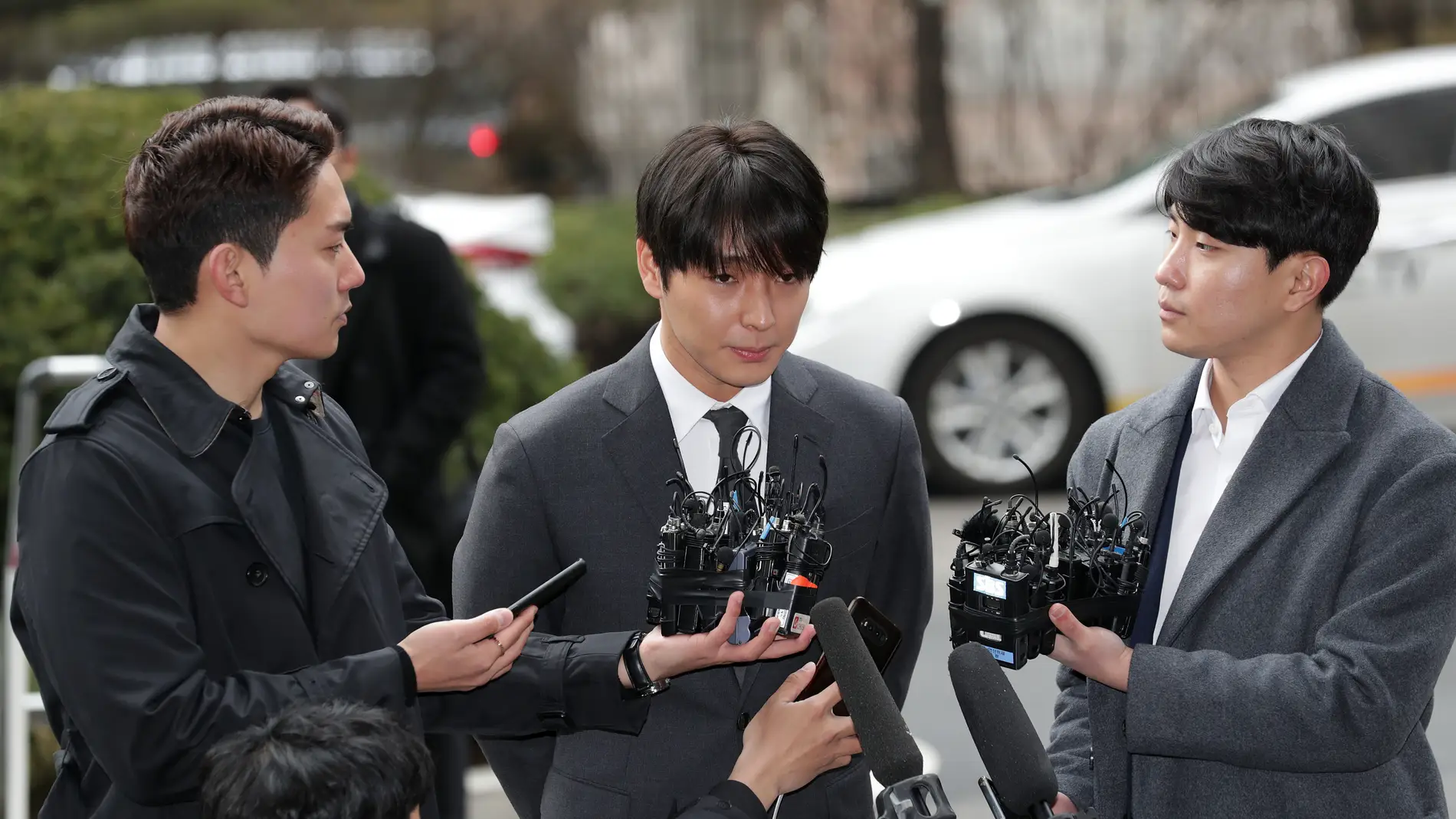 Choi Jong-hoon, declarando ante los medios