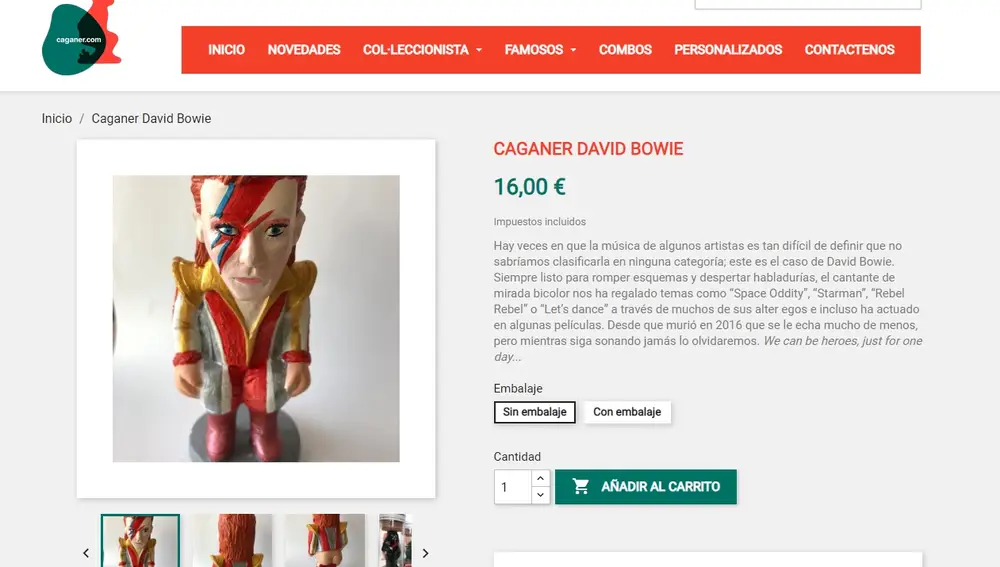 Caganer de David Bowie
