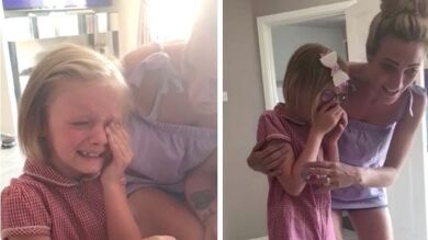 VÍDEO: Una niña de siete años se lleva la sorpresa de su vida después de que su amada perrita muriera