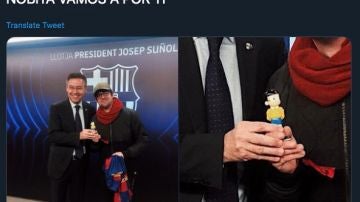 Josep Maria Bartomeu y AuronPlay hacen las paces