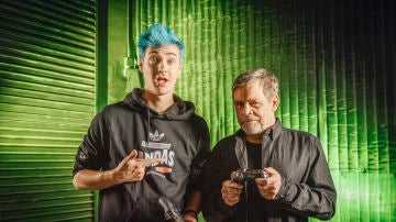Ninja y Mark Hamill, a punto de jugar a Fortnite