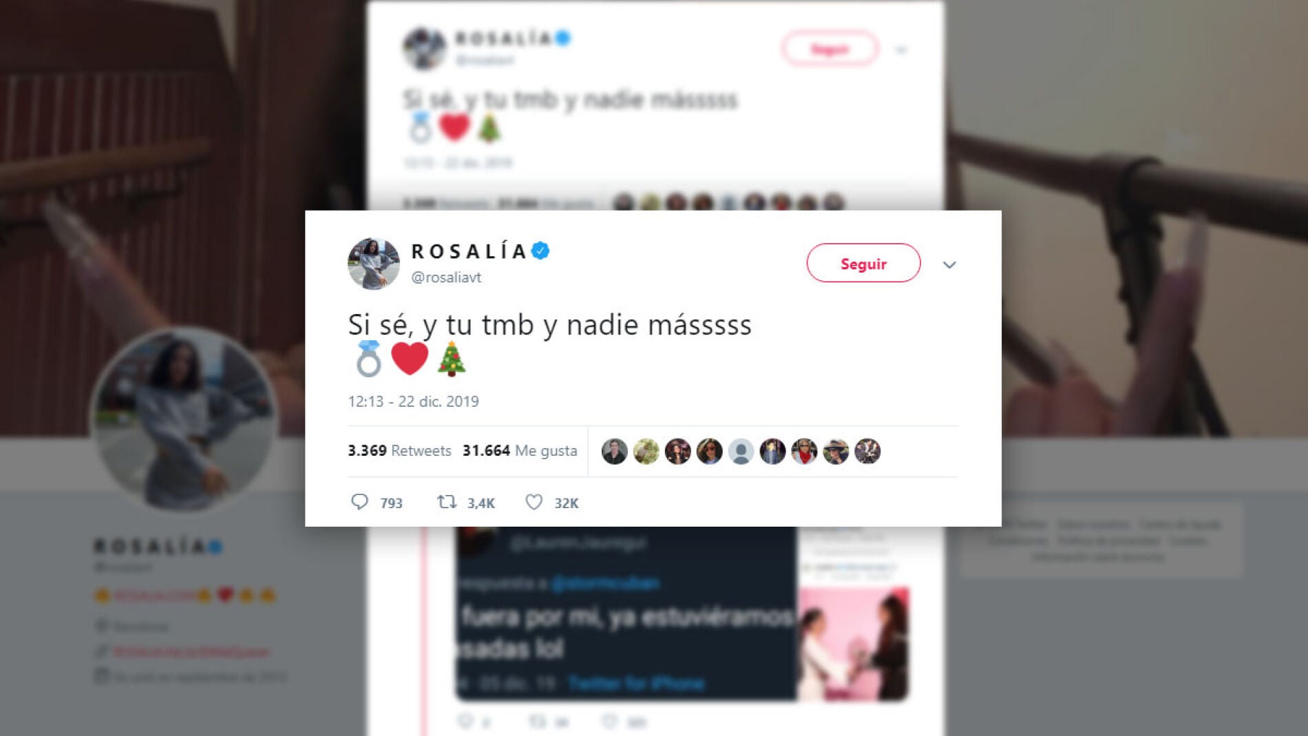 El misterioso tuit de Rosal&iacute;a 
