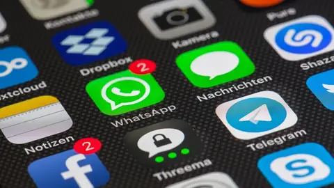 La app WhatsApp en un móvil La app WhatsApp en un móvil