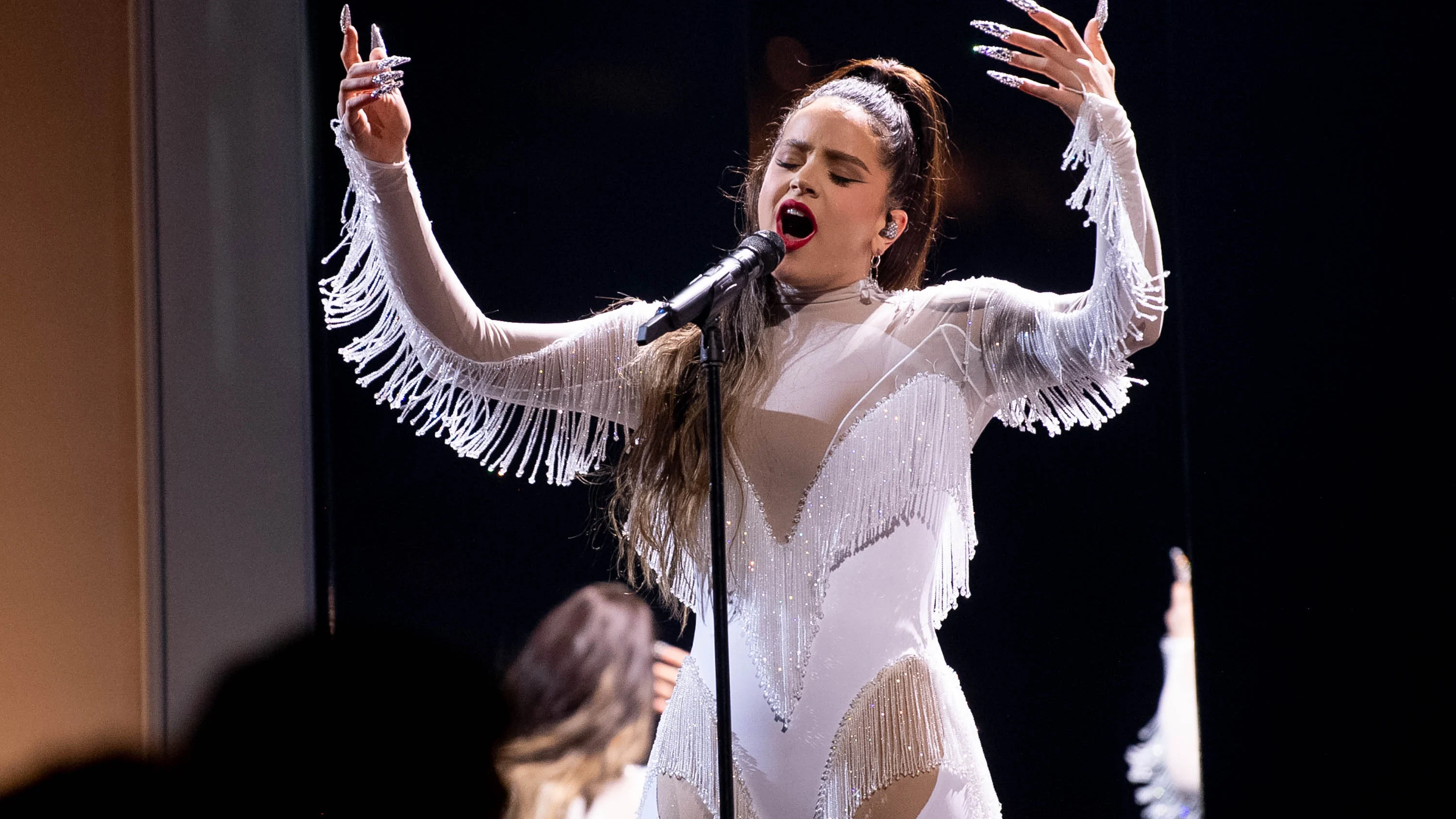 Rosalía durante su actuación en los Grammy 2020 Rosalía durante su actuación en los Grammy 2020