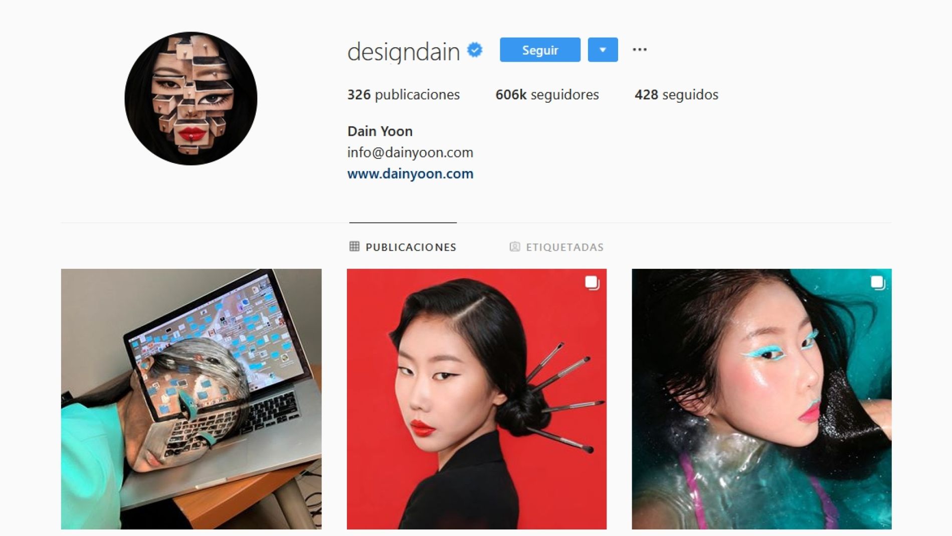 Instagram de la artista @designdain