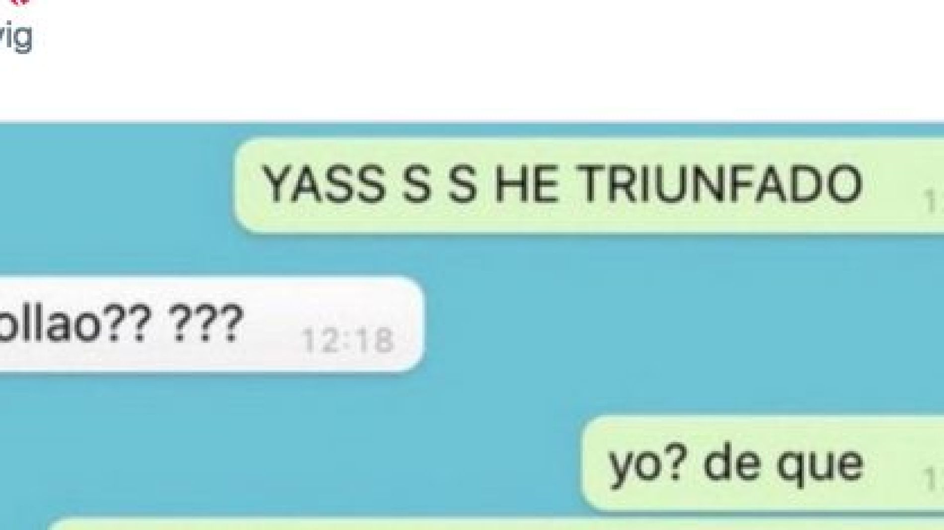Pantallazo de Twitter de @jxvig 