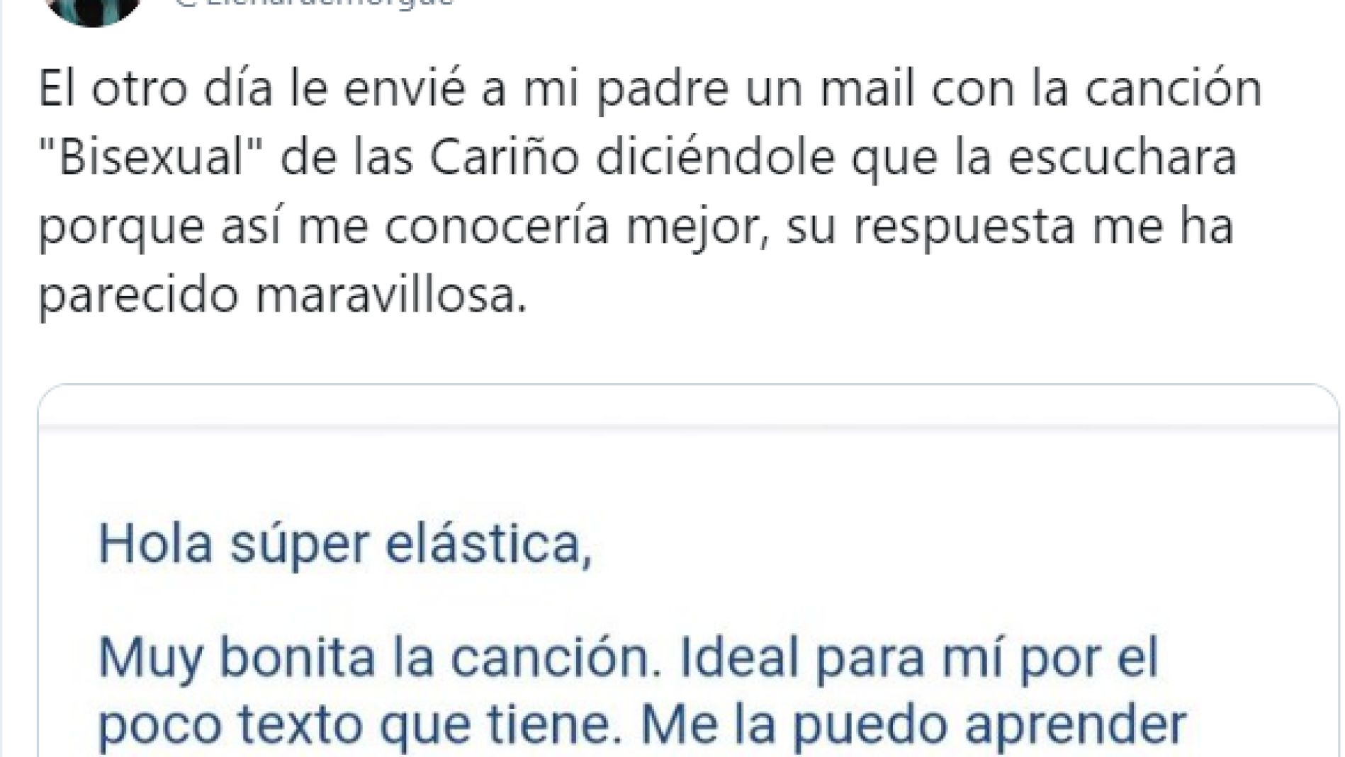 Pantallazo del tuit de @Elenaruemorgue