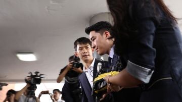 Seungri en su llegada a los juzgados