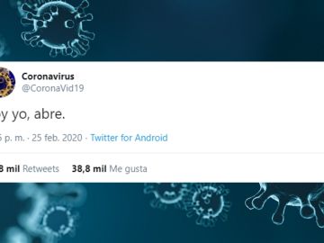 La cuenta de Twitter @coronavid19