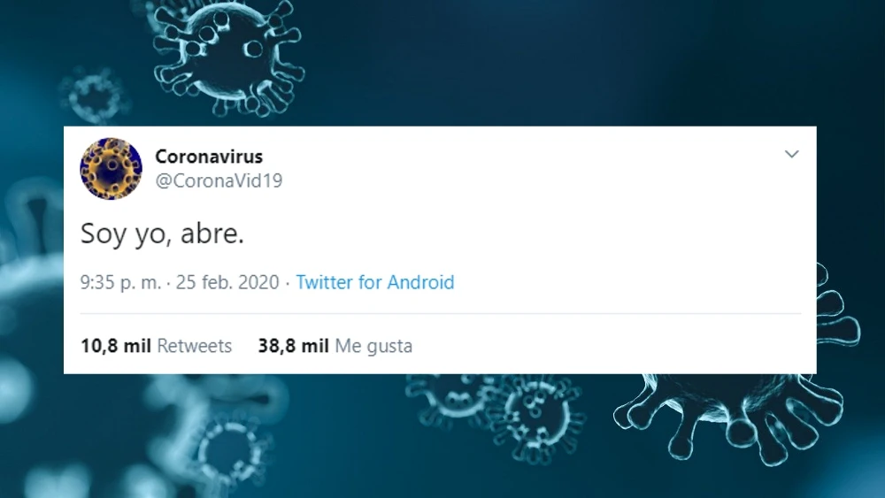 La cuenta de Twitter @coronavid19 La cuenta de Twitter @coronavid19