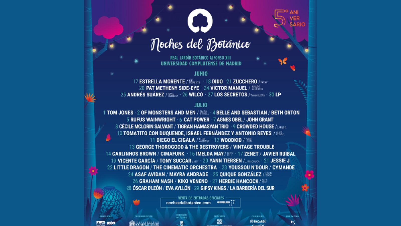 Las Noches del Botánico presenta un cartel estelar a la altura de pocos festivales