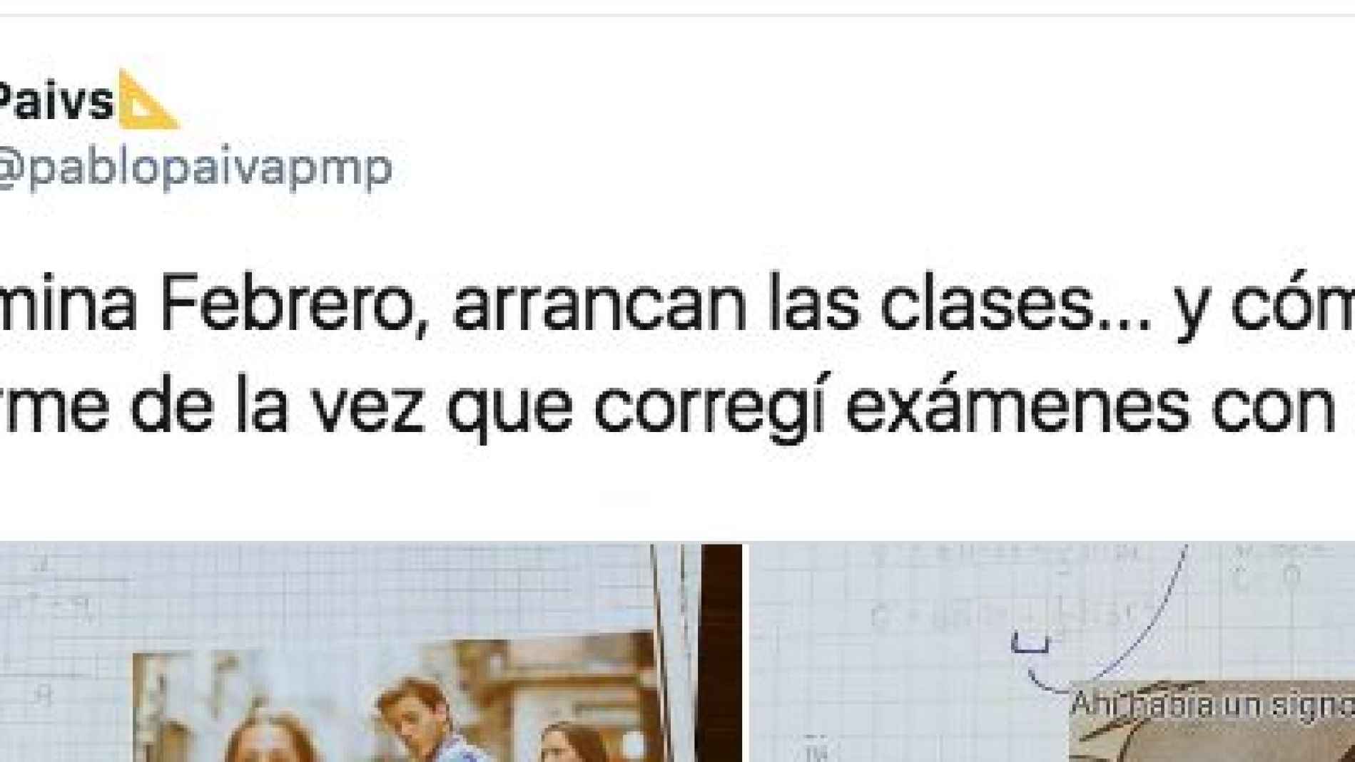 Pantallazo de un tuit de @pablopaivapmp