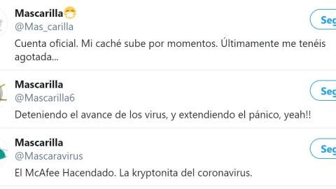 Cuentas de las mascarillas