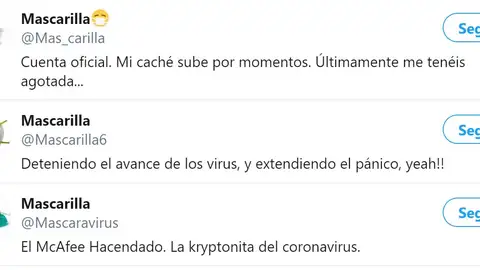 Cuentas de las mascarillas Cuentas de las mascarillas
