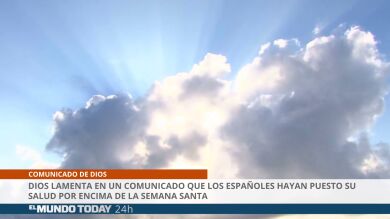 Dios lamenta en un comunicado que los españoles hayan puesto su salud por encima de la Semana Santa