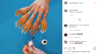 Coca Michelle, la excéntrica artista responsable de las uñas de Rosalía y Cardi B