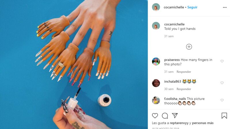 Coca Michelle, la excéntrica artista responsable de las uñas de Rosalía y Cardi B