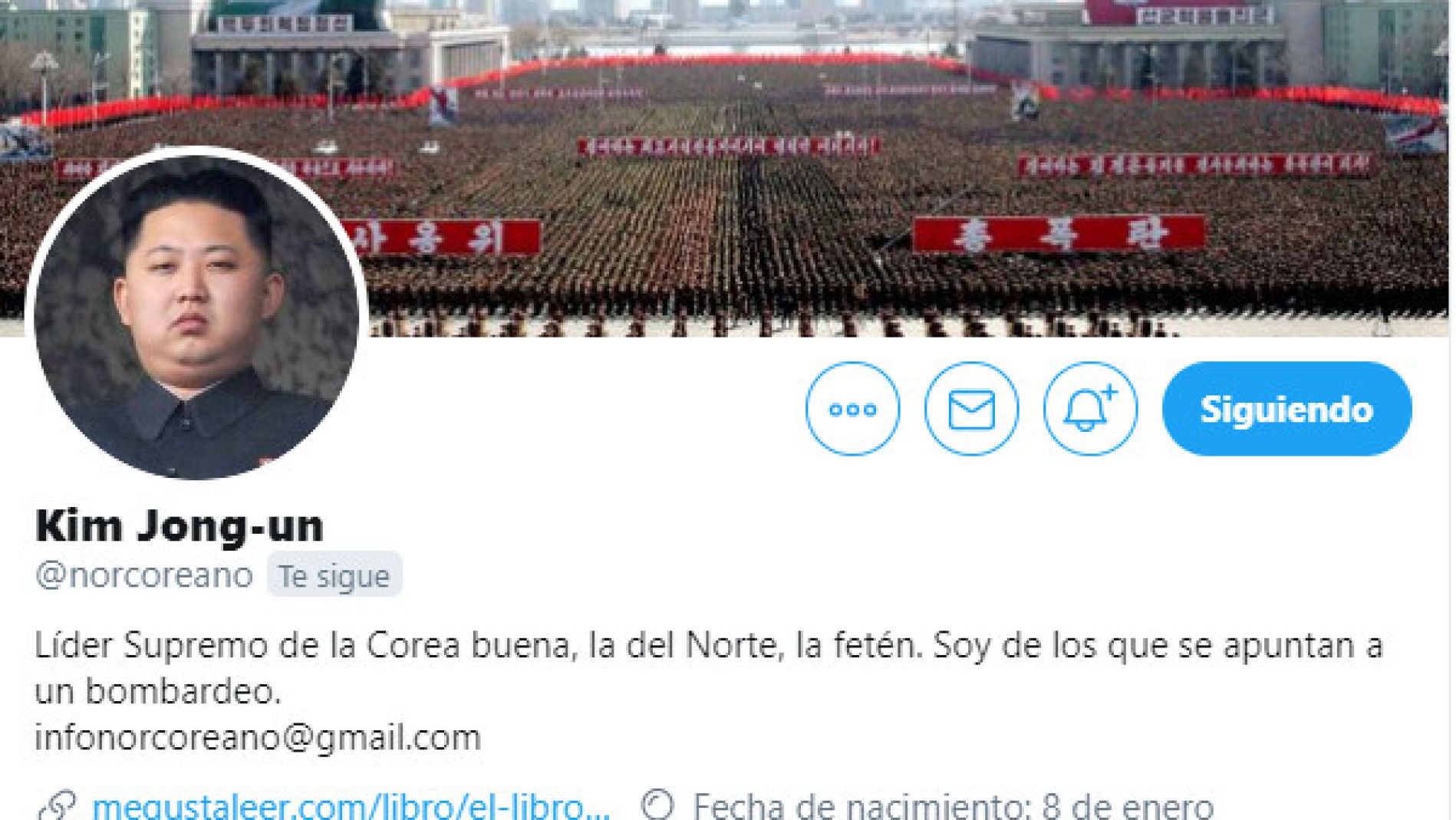 Twitter de @norcoreano