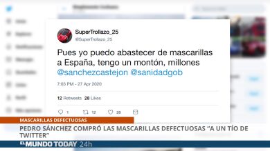 Pedro Sánchez compró las mascarillas defectuosas 