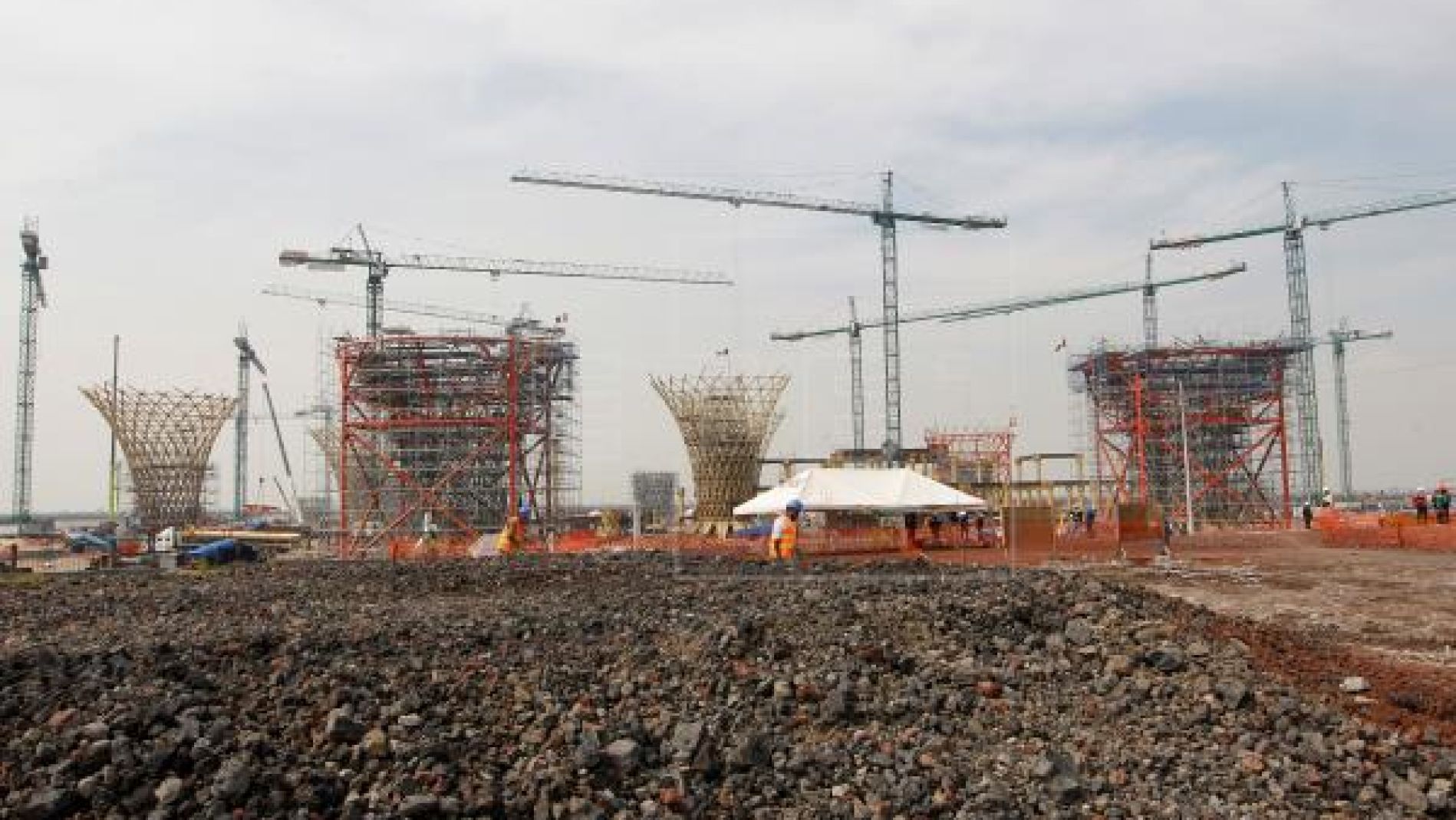 Obras del nuevo aeropuerto de Ciudad de M&eacute;xico