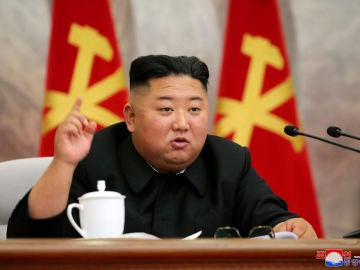 Kim Jong-un, durante el encuentro militar