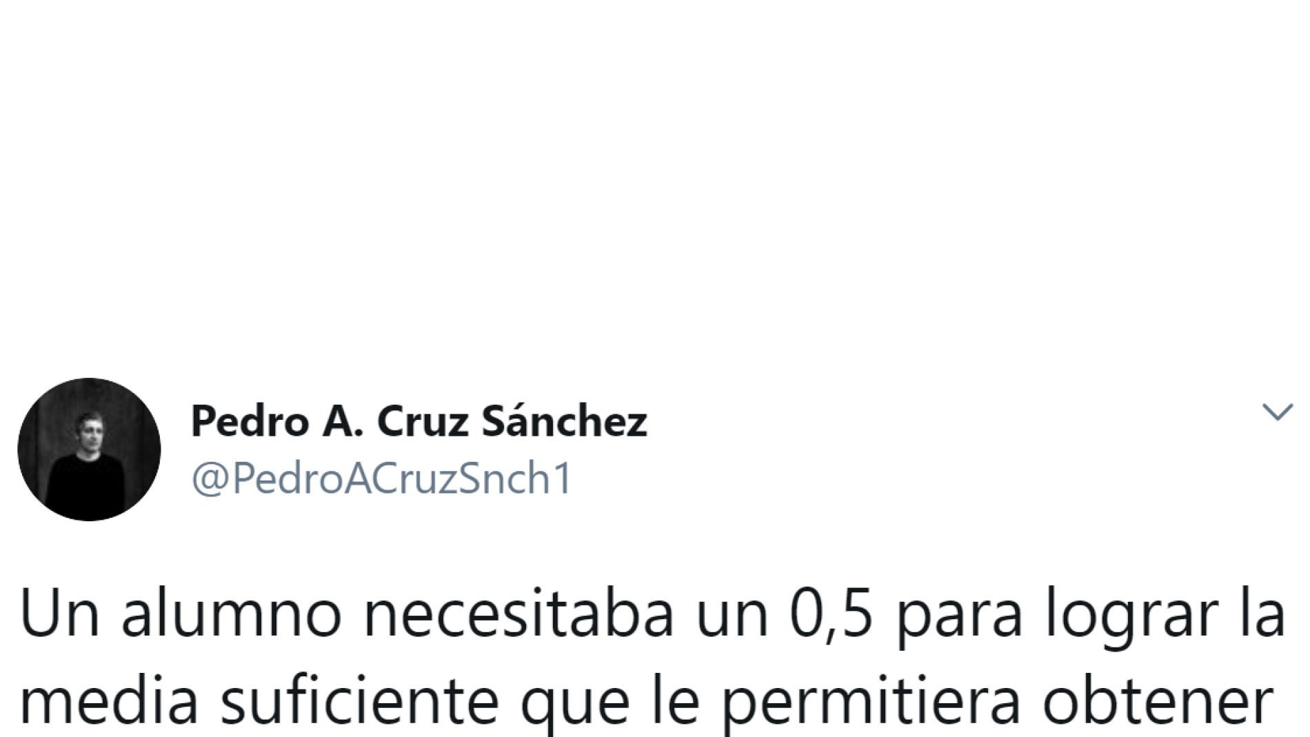 Tuit de @pedroacruzsnch1