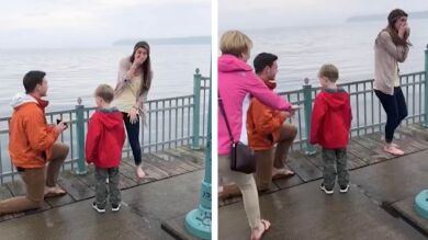 VÍDEO: Un niño interrumpe una petición de matrimonio de forma divertida