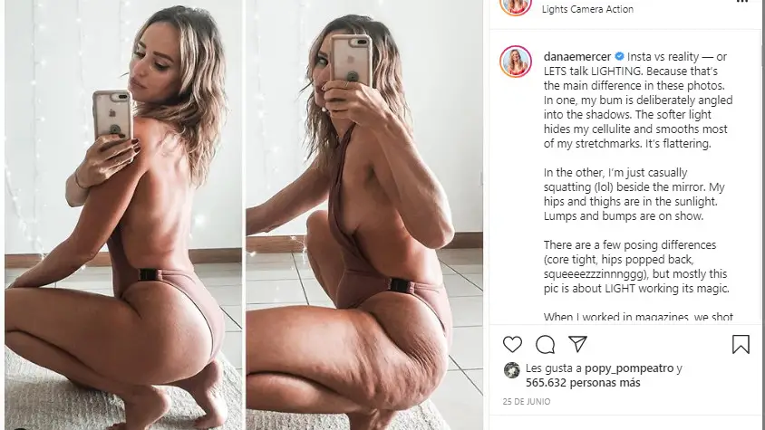 Instagram de la modelo Danae Mercer