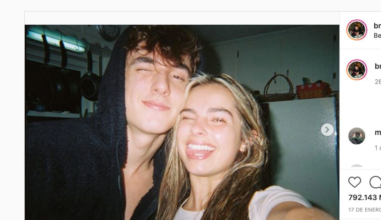 Bryce Hall y Addison Rae, en una foto de enero de 2020