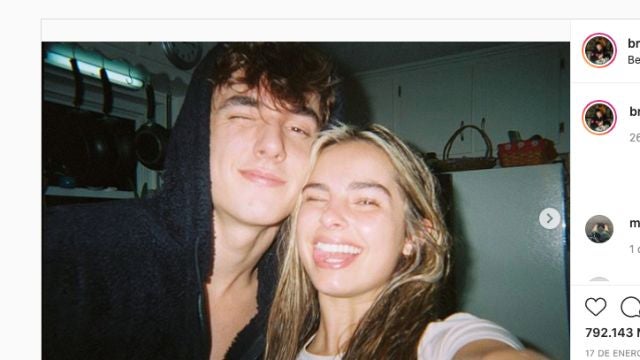 Bryce Hall y Addison Rae, en una foto de enero de 2020