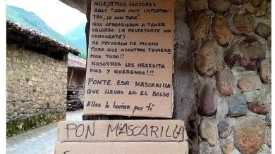 Este ejemplar cartel de Asturias que protege a los más mayores se ha hecho viral