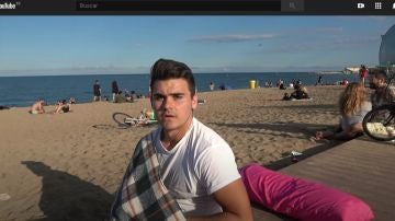 Didac Ribot en una de sus bromas