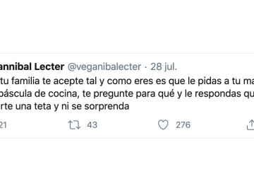 Tuit de @veganibalecter