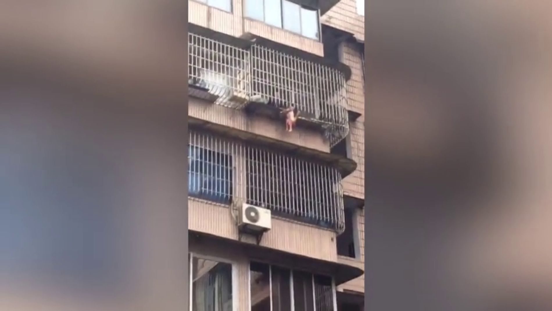 Bomberos chinos rescatan a una ni&ntilde;a con la cabeza enganchada entre las rejas de un balc&oacute;n