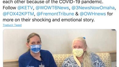 La enfermera que le trató de COVID-19 resultó ser su hermana desaparecida hace 50 años 